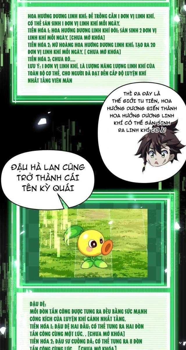 Xuyên Không Đến Thế Giới Tu Chân, Ta Vậy Mà Kích Hoạt Được Hệ Thống Plants vs Zombie - Page 17